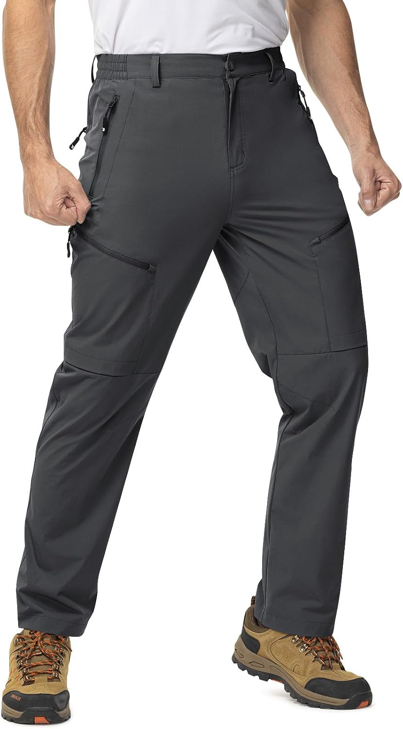 TBMPOY Mens Hiking Pants Lightweight Water Resistant Travel Outdoor Fishing