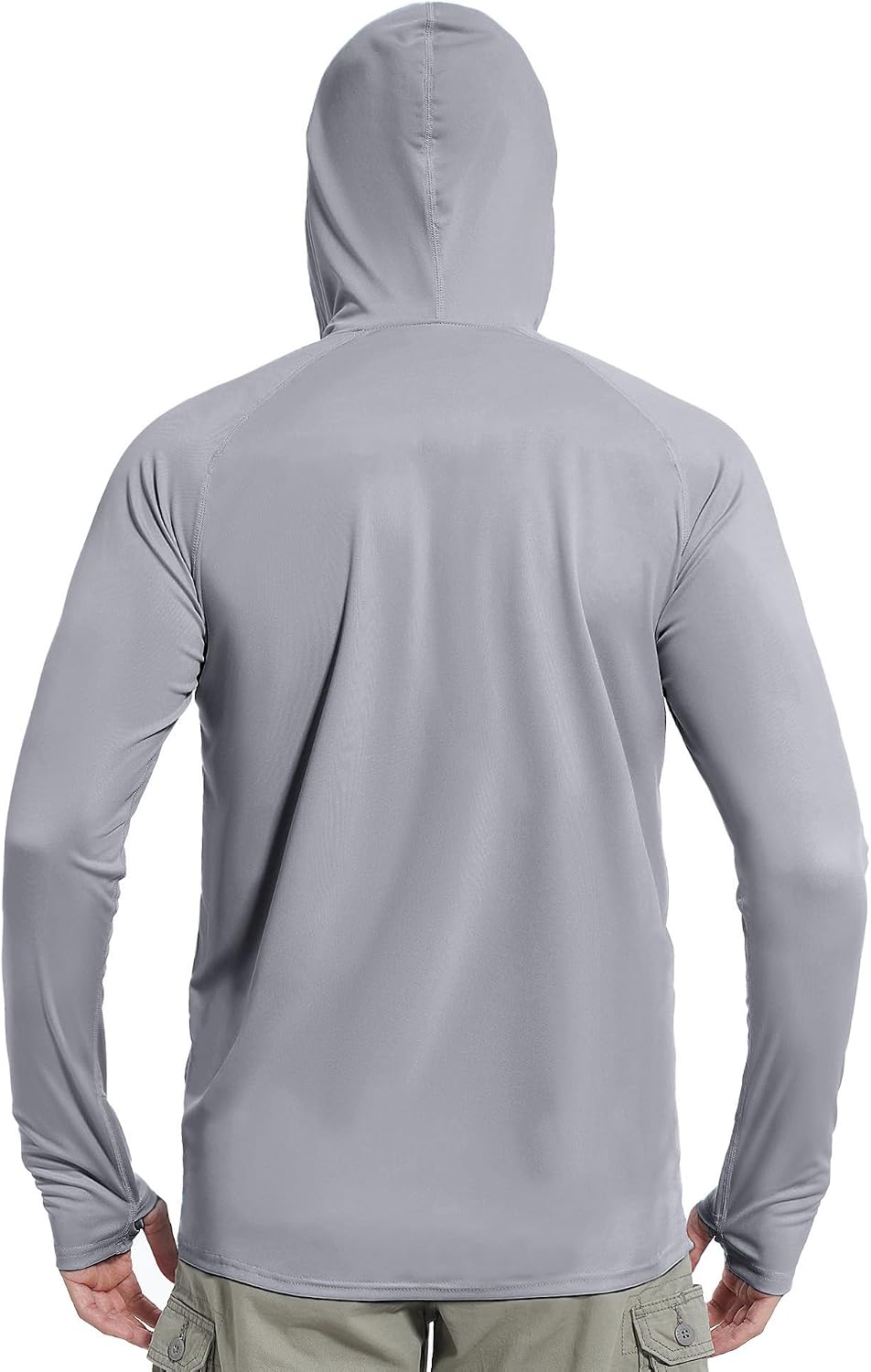 isnowood Mens UPF 50+ Sun Hoodie Long Sleeve Fishing Shirt with Face Mask