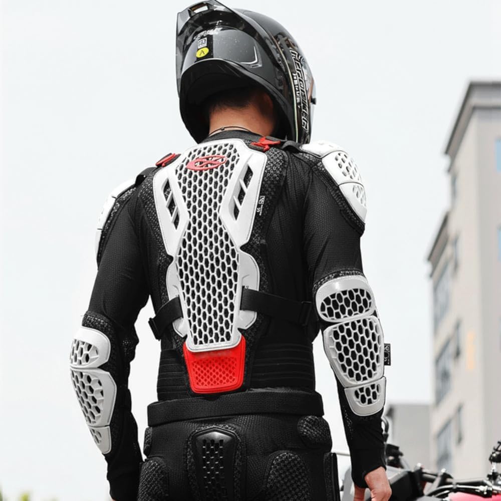 Motorcycle Armor Men with Chest Back Protection Gear,Motocross Jacket