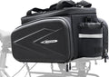 Bike Rack Bag, 20L EVA Hard Shell Insulated Cooler Bag, 3 in 1 Waterproof Expandable Bike Panniers Tin foil Insulation Bike Bag With Rain Cover for Commute Shopping Cycling Trip