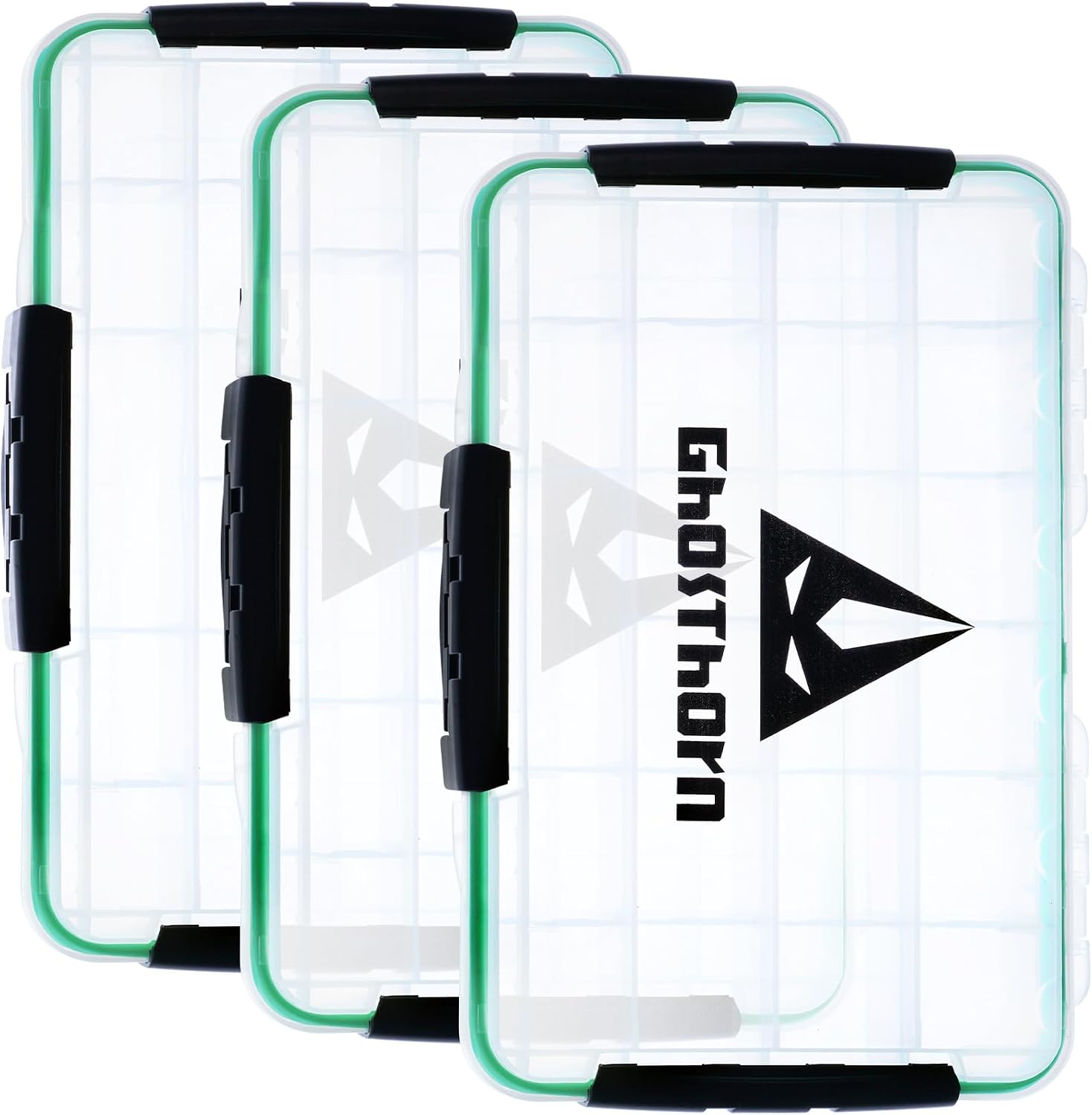 Ghosthorn Waterproof Fishing Tackle Box Organizer 3600 Lure Storage 2 Pack
