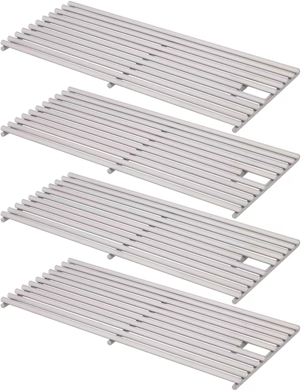4 Pack 18" x 7-3/8" Heavy Duty 304 Stainless Steel Triangle Solid Rod BBQ Grill Grates Replacement Parts for Blaze Grill 3, 4, 5 Burner Grill Models,5 Models Blaze(BLZ-3,4,4LTE,5,3LTE)