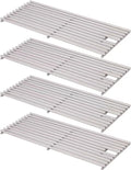 4 Pack 18" x 7-3/8" Heavy Duty 304 Stainless Steel Triangle Solid Rod BBQ Grill Grates Replacement Parts for Blaze Grill 3, 4, 5 Burner Grill Models,5 Models Blaze(BLZ-3,4,4LTE,5,3LTE)