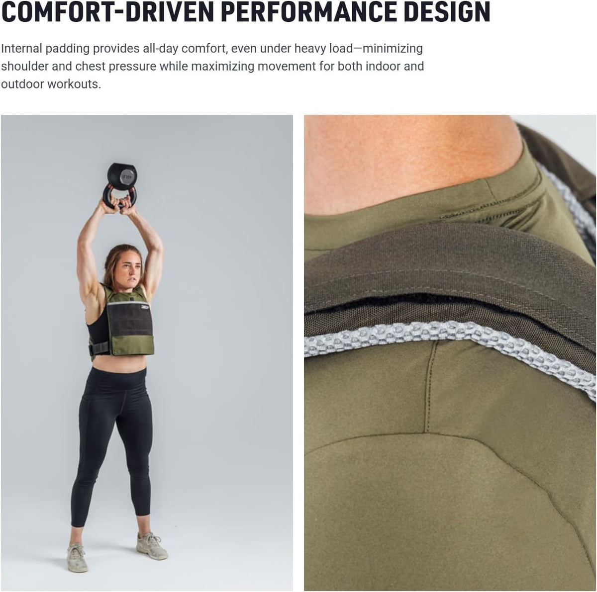 REP Fitness Strata Weight Vest, 2 Removable Plate Options for Unisex, Men & Women, Wearable, Weighted for Strength Training, Muscle Building, CrossFit, Running, Gym Exercise, Adjustable Sizing