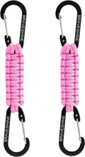 BRAVESHINE Paracord Keychain Carabiner Clip | D Ring Hanger Lanyard Hook