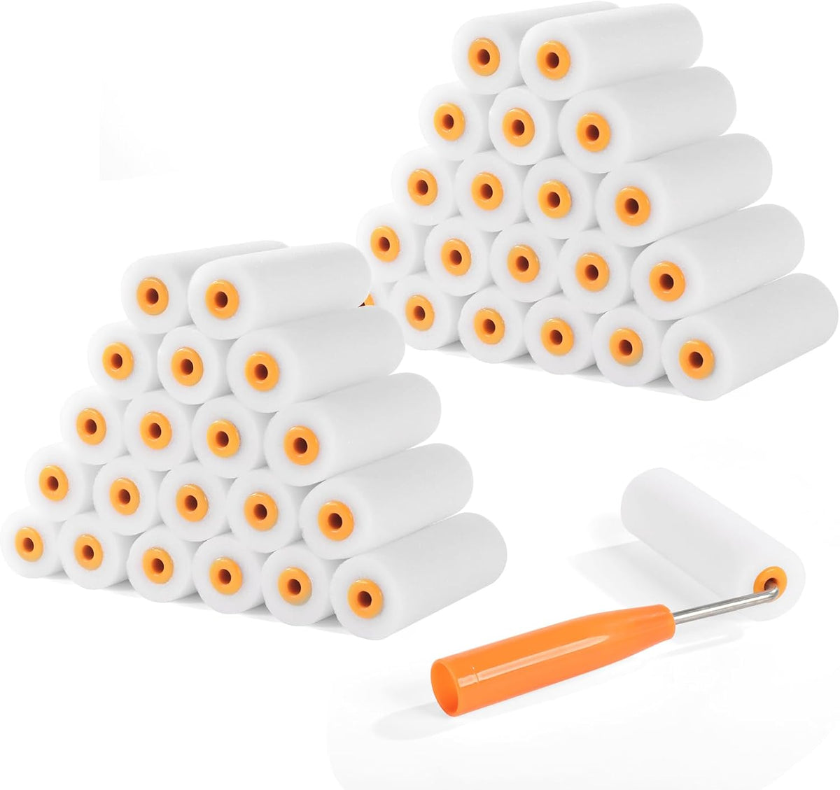 Foam Paint Roller Covers 4 Inch x 3/8 Inch 40 Pack