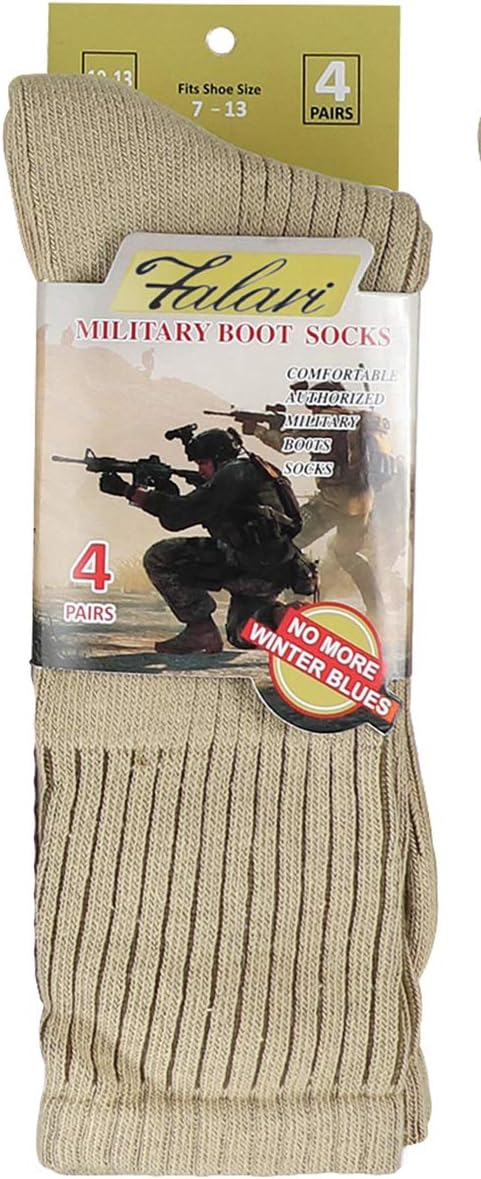 Falari US Army Military Boot Socks Combat Trekking Hiking Policemen Firefighter Security Guard Out Door Activities Socks