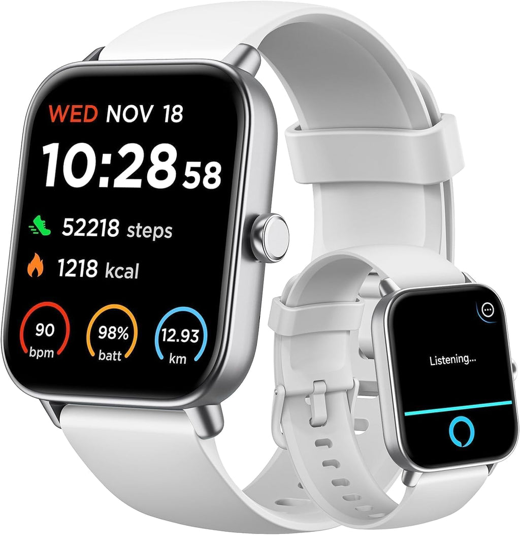 Smart Watch for Women Android & iPhone, Alexa Built-in, IP68 Waterproof Activity Fitness Tracker with Bluetooth Call (Answer/Make), 1.8" Smartwatch with Heart Rate/SpO2/Sleep Monitor, 100+ Sports Mode