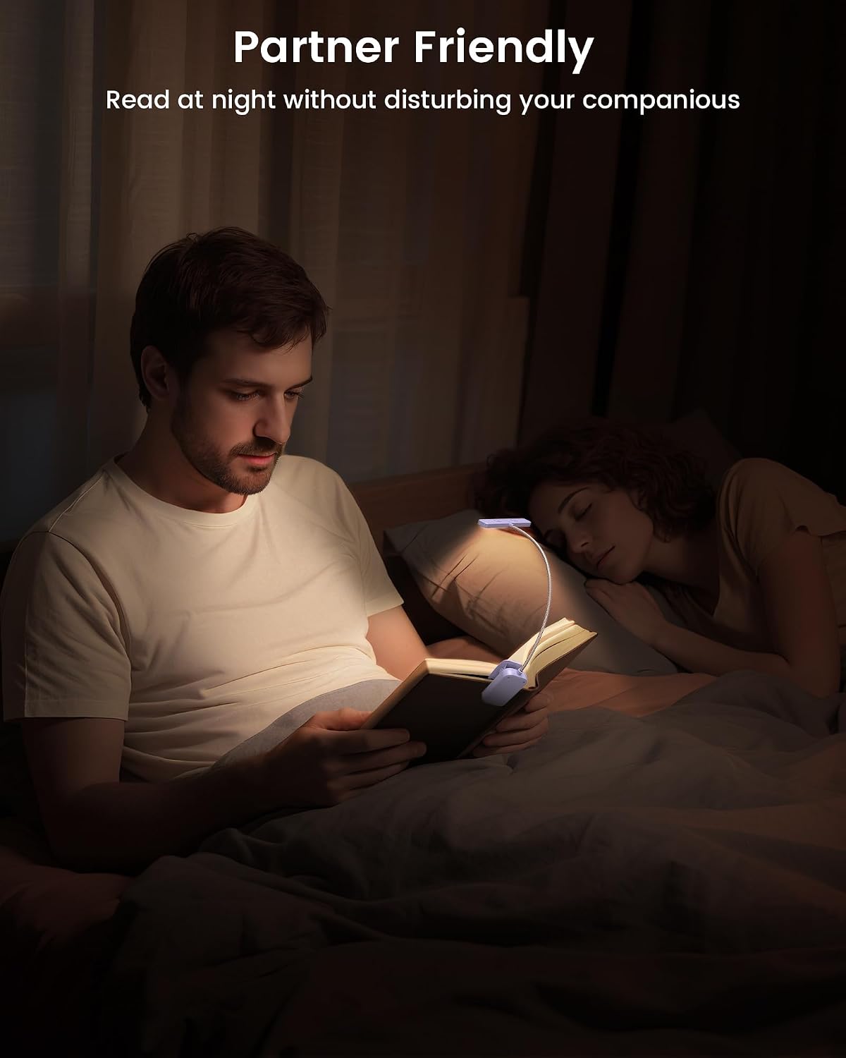 Glocusent 26 LED Reading Lights for Books in Bed, Ideal Gifts for Reader