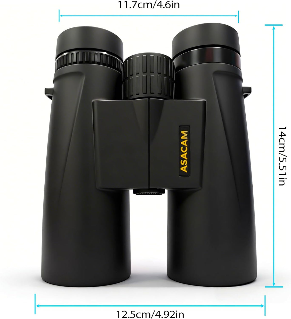 Asacam 12x42 Binoculars for Adults, HD High Powered Binoculars with BAK4 Prism, Lightweight for Bird Watching, Hunting and Travel
