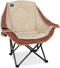 Northroad Folding Camping Chair,Oversized Portable Camp Chair w/Cup Holder,Heavy Duty Padded Lawn Chair Support 300 LBS for Outdoor, Tailgates, Beach, Hiking, and Picnics