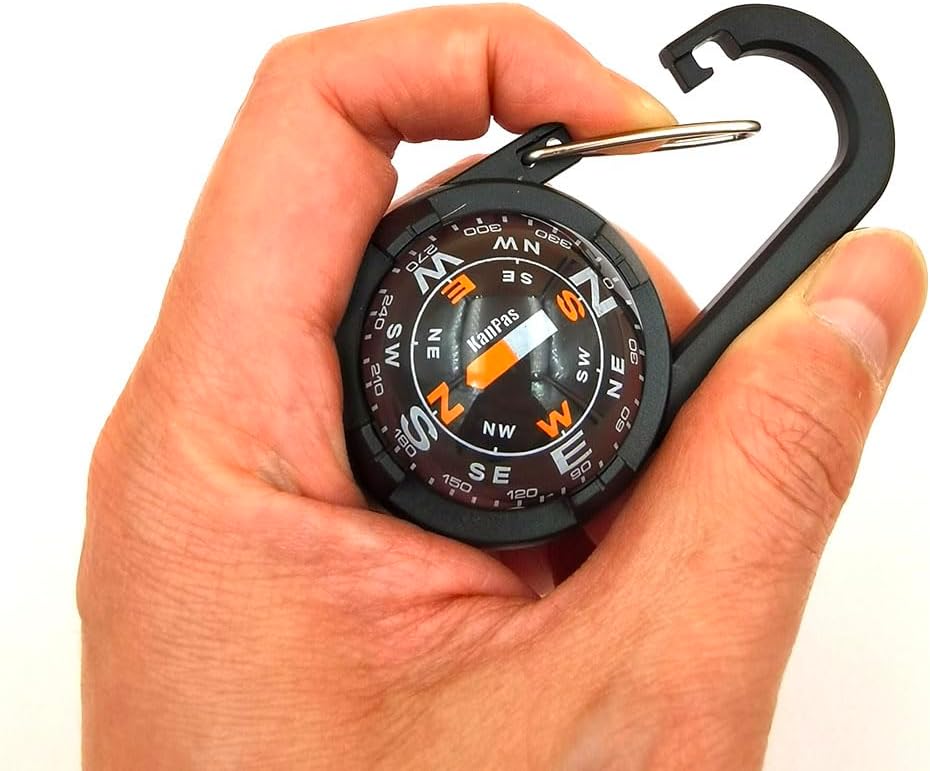 KanPas EDC Ball Compass for Hands-Free and Free Angle Reading