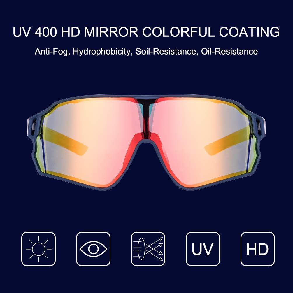 ROCKBROS Polarized Sports Sunglasses Anti-Glare HD Cycling Sun Glasses