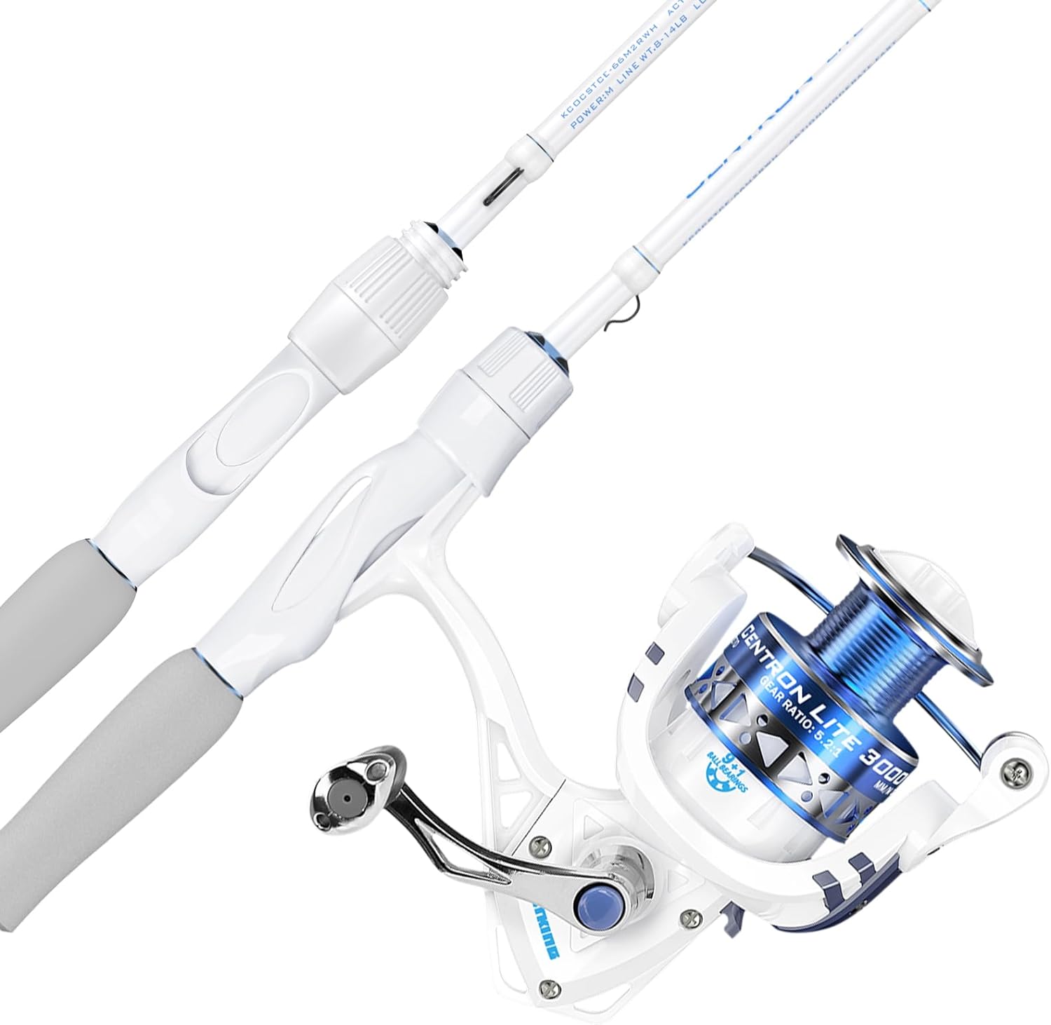 KastKing Centron Lite Fishing Rod and Reel Combo, Baitcaster & Spinning