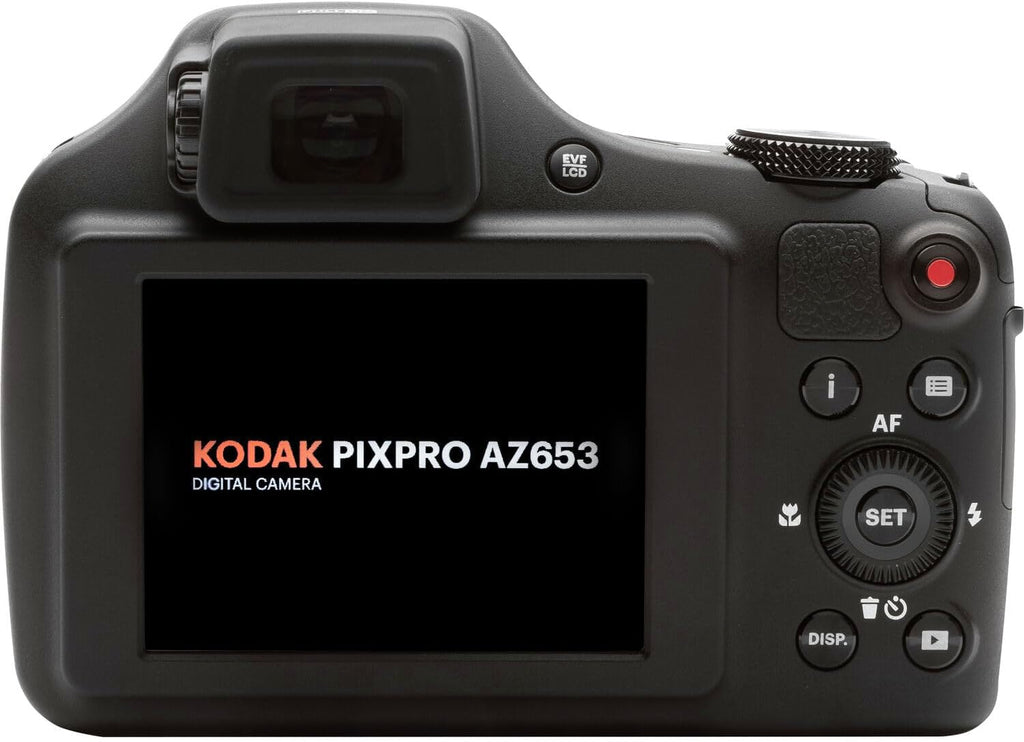 Kodak PIXPRO AZ653 Digital Camera (Black) 20MP Digital Camera Travel Bundle | Wide-Angle Telephoto Lens,Image Stabilization, for Travel, Wildlife &amp; Sports Photography + 64GB Card, Soft Case and More