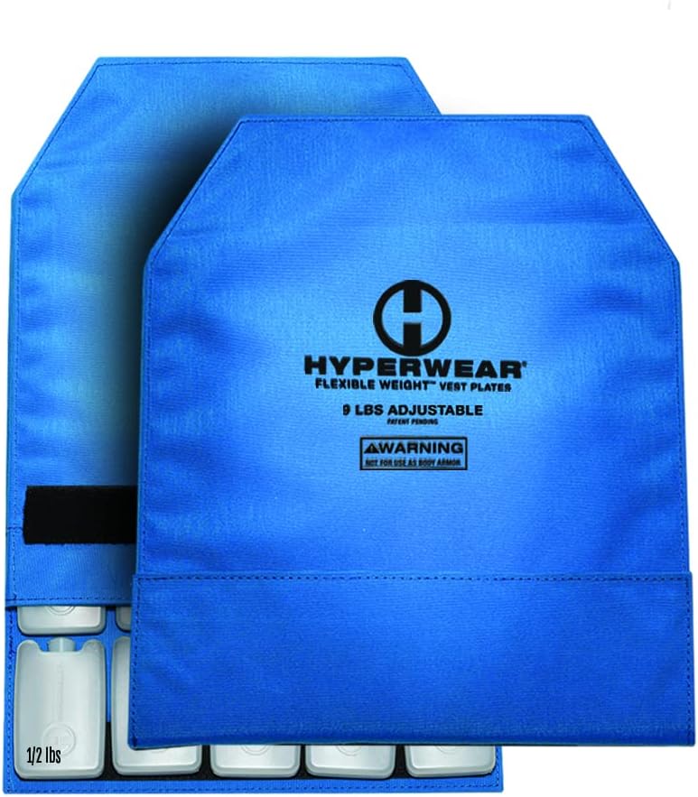 HYPERWEAR FlexLoad™ Adjustable Rucking Plates – Flexible, Low-Profile Weight System for Rucking Backpacks & Weighted Training