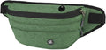 WATERFLY Fanny Pack for Men Women Water Resistant Large Hiking Waist Bag Pack Carrying All Phones for Running Walking Traveling (Green), (ONJ05)