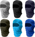 Balaclava Face Ski Mask: 6 Pack Cooling Breathable Full Face Cover | Wind Dust UV Protection Motorcycle Cycling Outdoor Sports Neck Gaiter for Men Women Helmet-Compatible Quick Dry & Washable