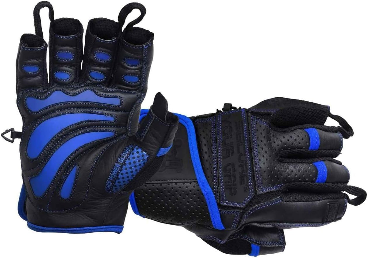 Elite Leather Gym Gloves – Grip & Comfort Design for Weightlifting, Powerlifting, Bodybuilding & Strength Training Workouts for Men & Women
