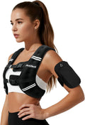 Weighted Vest for Woman Man 5lb/6lb/8lb/12lb/15lb/20lb/25lb/30lb Weighted Vest for Walking, Strength Training Weight Vest with Adjustable Buckle Detachable Phone Pouch for Running Workout