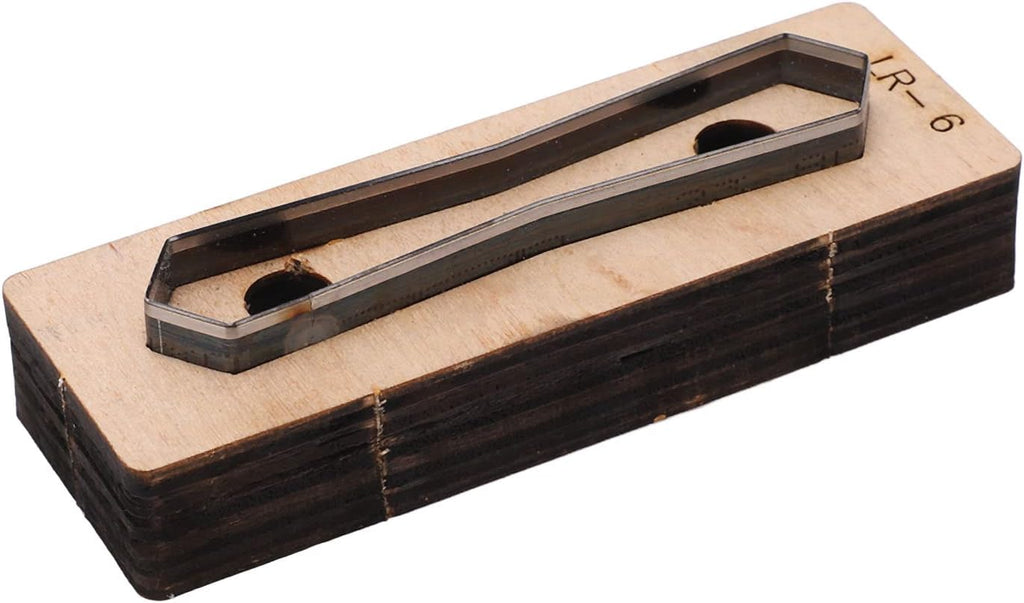 Hyuduo LR-5 Leather Cutting Die Set Alloy Steel Stamping Punch Tool for Wallets Belts Cardboard DIY Craft Projects Leatherworking