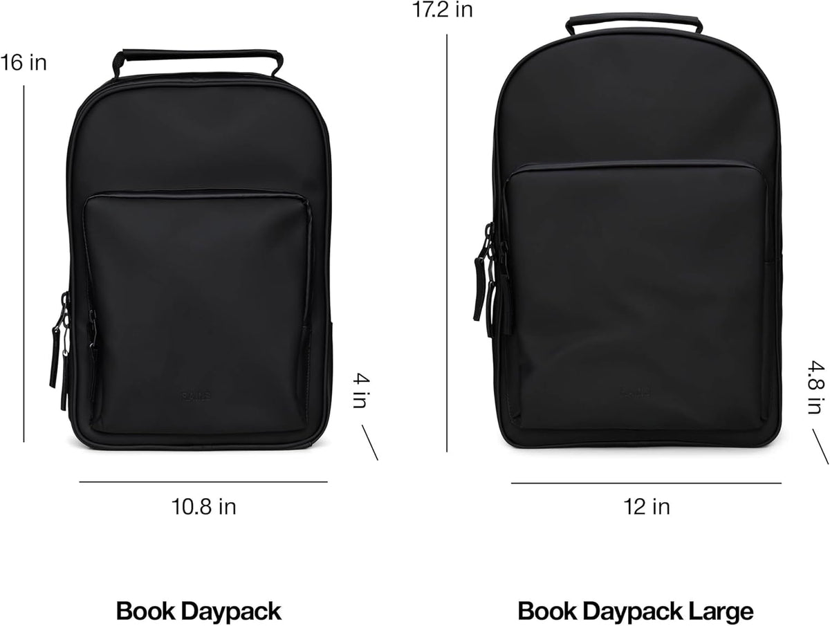 RAINS Book Daypack Large Waterproof Laptop Backpack for Men, Commuter