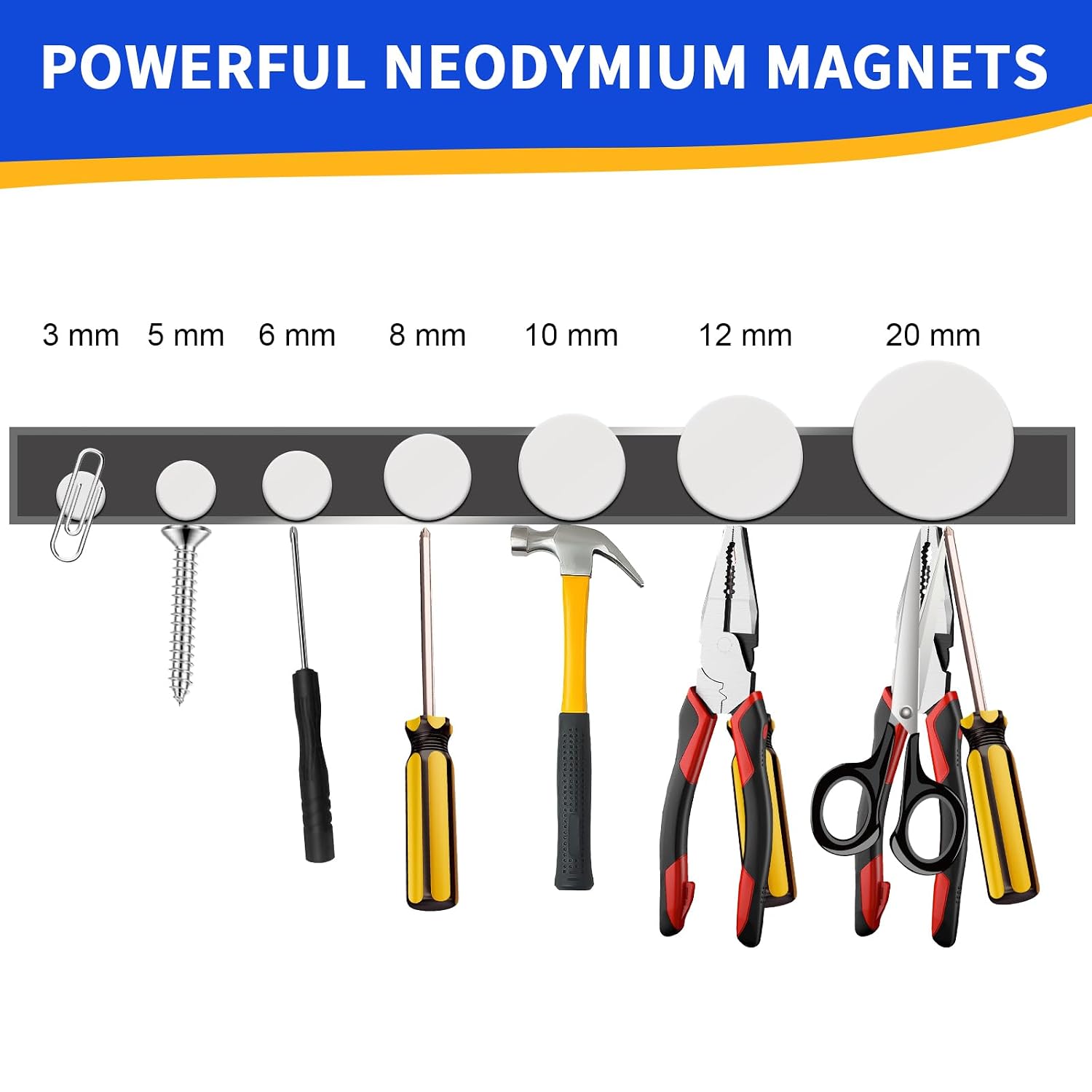 Small Magnets, 7 Sizes Neodymium Magnets for Crafts, 290 Pack