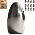 Pristis 12 pcs Tungsten Fishing Weights, Compact Bullet Sinkers