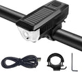 Bike Light, USB Rechargeable Headlight, IPX4 Waterproof, 3 Modes