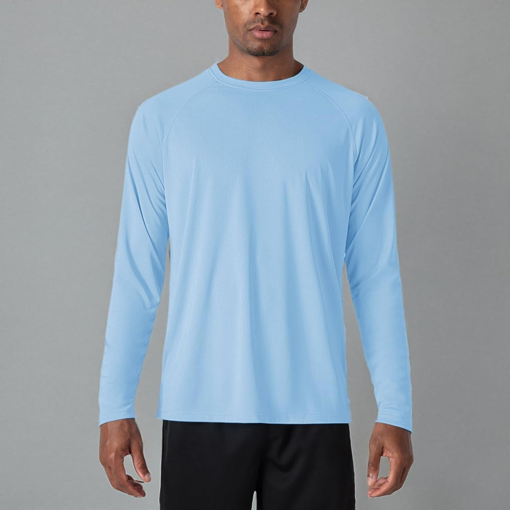 MAGCOMSEN Men's Long Sleeve Shirts UPF 50+ UV Sun Protection Athletic Shirts for Hiking Running Workout Rash Guard