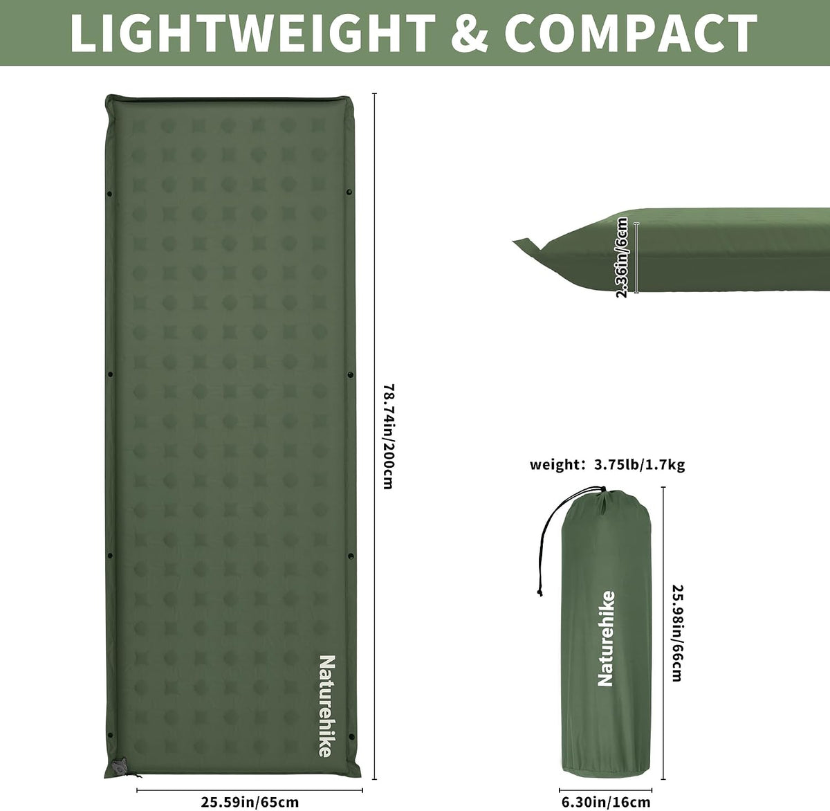 Naturehike Connectable Self Inflating Sleeping Pad