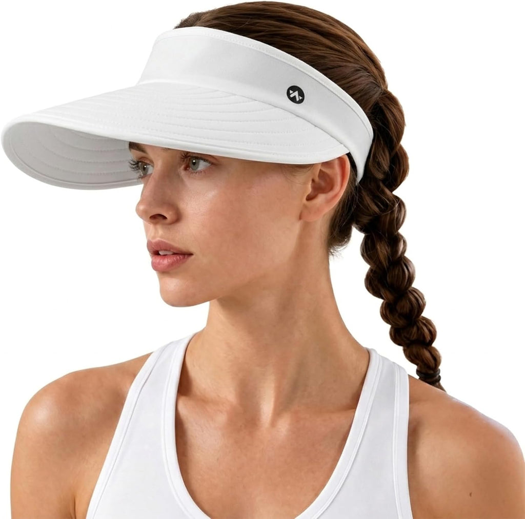 WANDER Sun Visor Hat Wide Brim Packable Large Beach Cap for Women