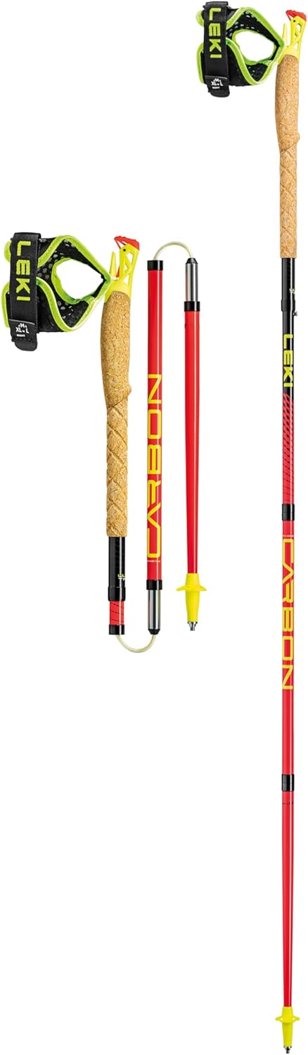 LEKI Ultratrail FX.One Trekking Poles | Carbon, Foldable, Ultralight Trail Running & Hiking Sticks
