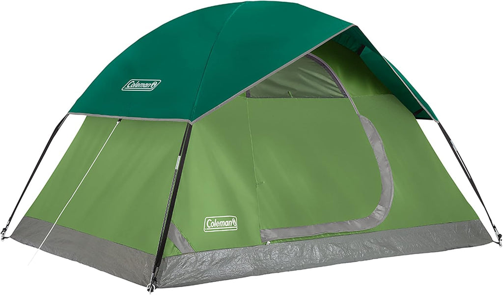Coleman Sundome Camping Tent with Rainfly, 2/3/4/6 Person Tent Sets Up in 10 Mins, Weatherproof Shelter for Camping, Festivals, Backyard, Sleepovers, & More