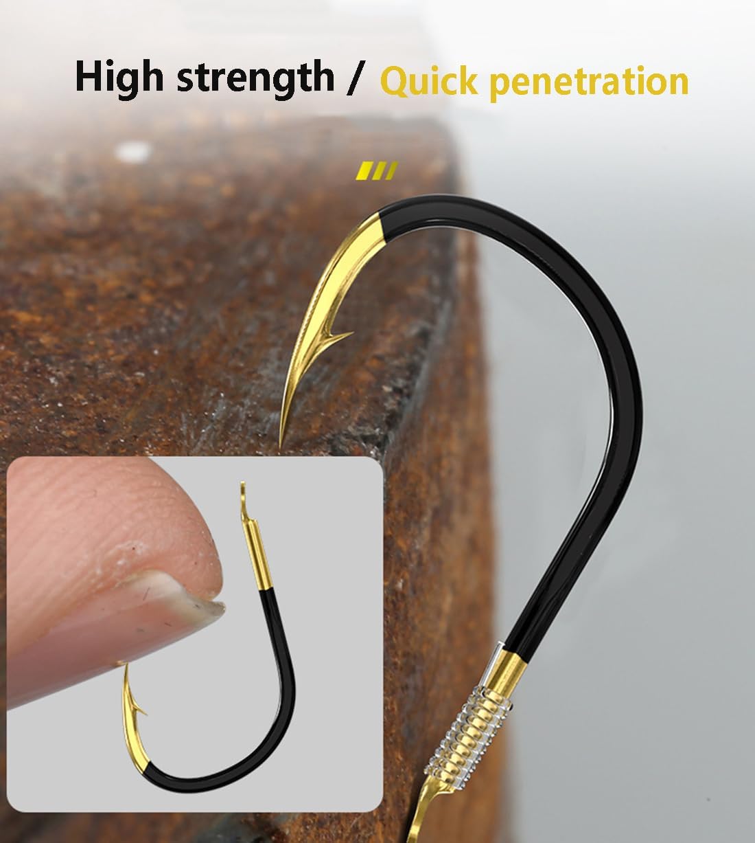 Dyxssm Small Fishing Hooks with Line, Pre Tied Tiny Fishing Hook on Nylon Line (Pack of 20)
