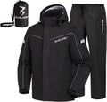 Rain Suit for Men Waterproof Packable Rain Jacket and Pants Set