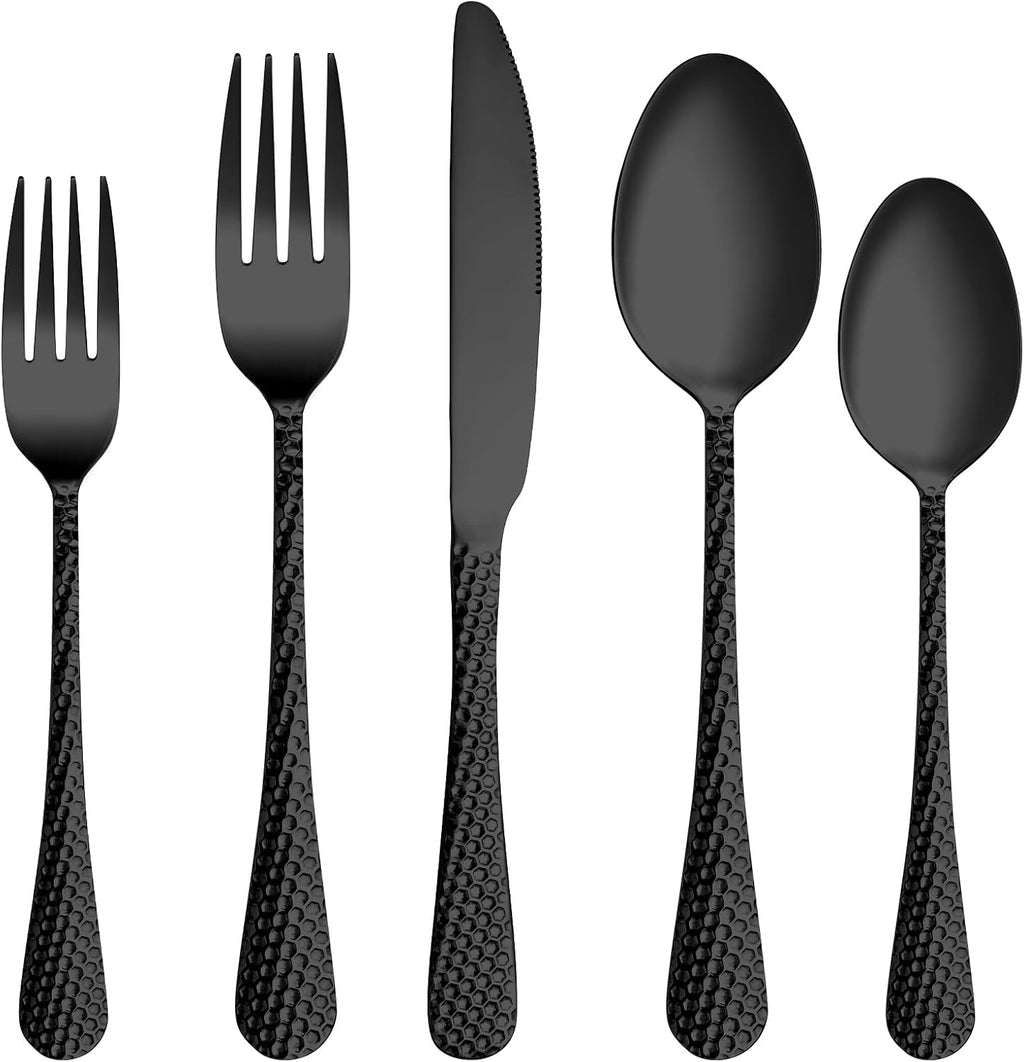 MUTNITT 30 Pcs Silverware Set Service for 6,Premium Stainless Steel Flatware Set,Mirror Polished Cutlery Utensil Sets,Durable Kitchen Eating Tableware Sets,Include Fork Knife Spoon,Dishwasher Safe