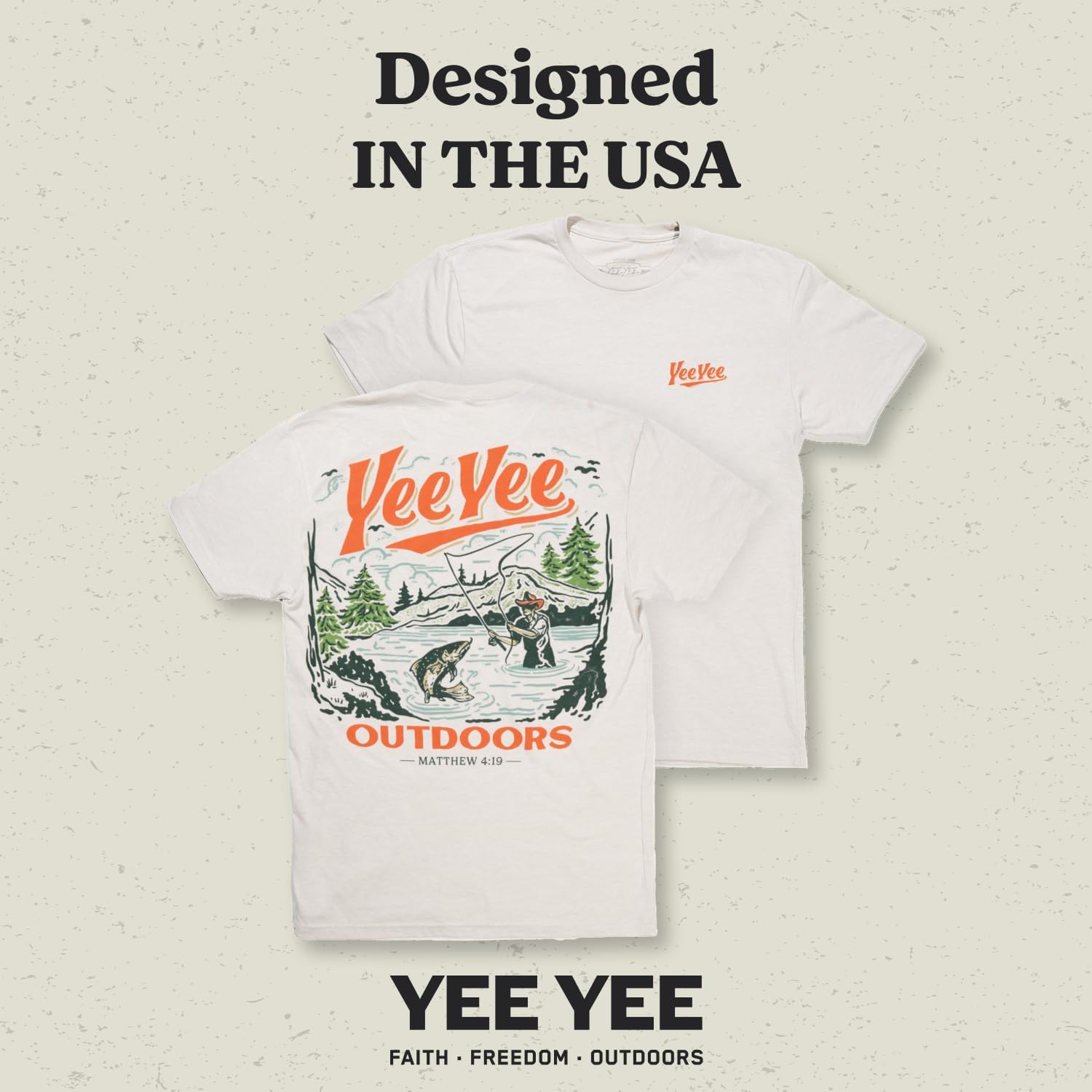 Yee Yee Apparel Christian Faith Graphic Tee Shirt – Men’s Christian Graphic Tees and Short Sleeve Shirts