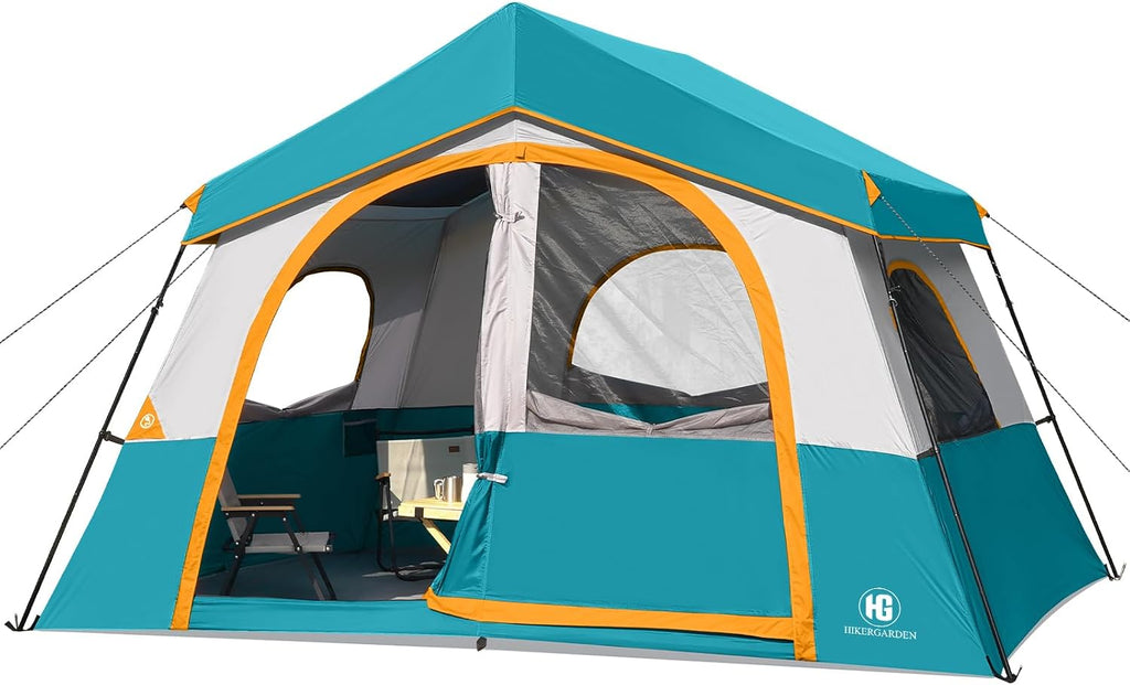 HG 6-8 Person Camping Tent Waterproof Family Cabin Tent for Camping
