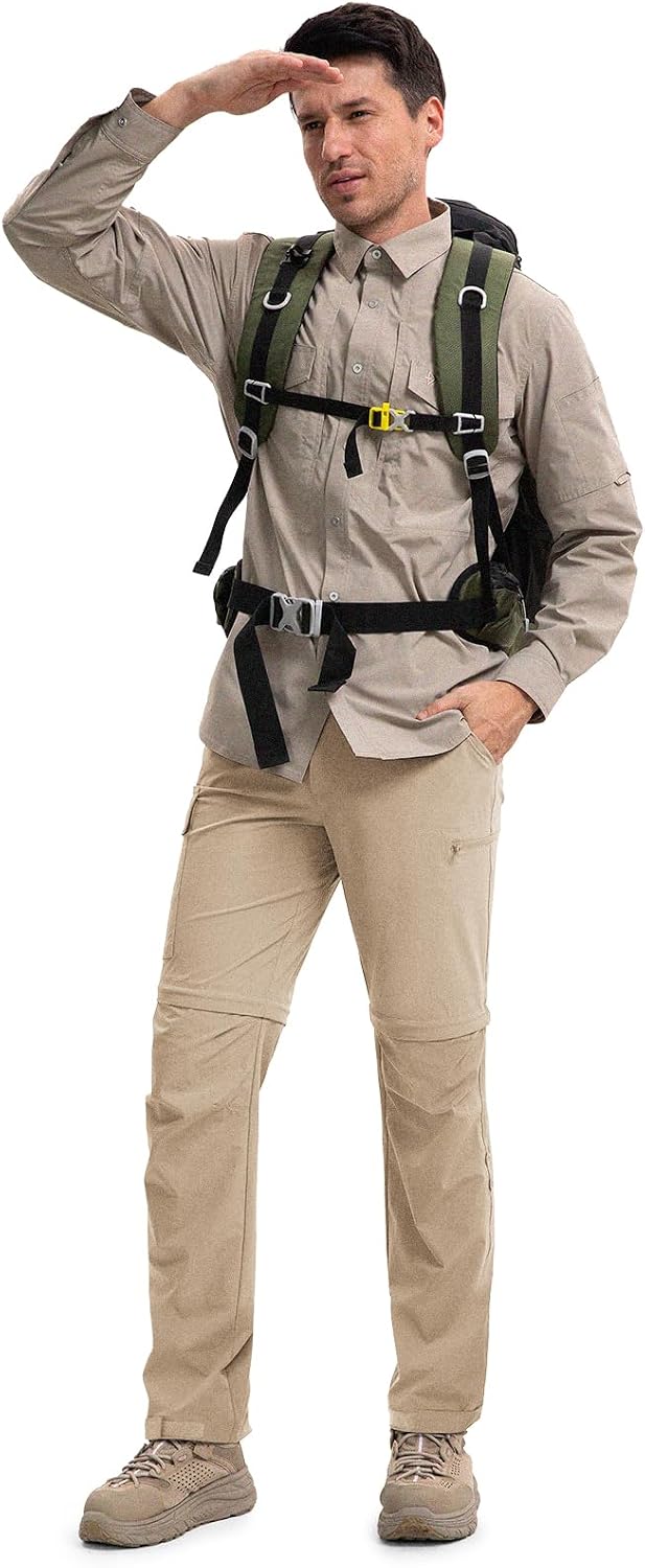 Moosehill Men's Hiking Pants: Convertible Quick-Dry