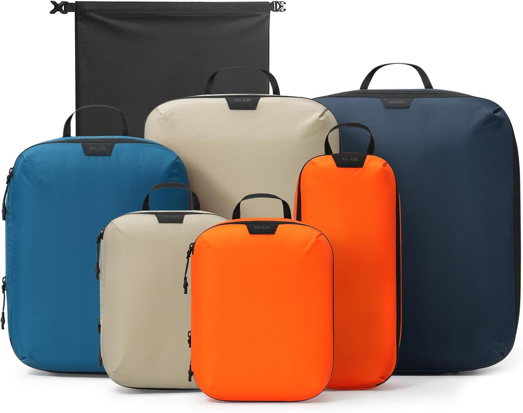 Compression Packing Cubes Ultralight 7PCS Luggage Travel Organizer Bags Set