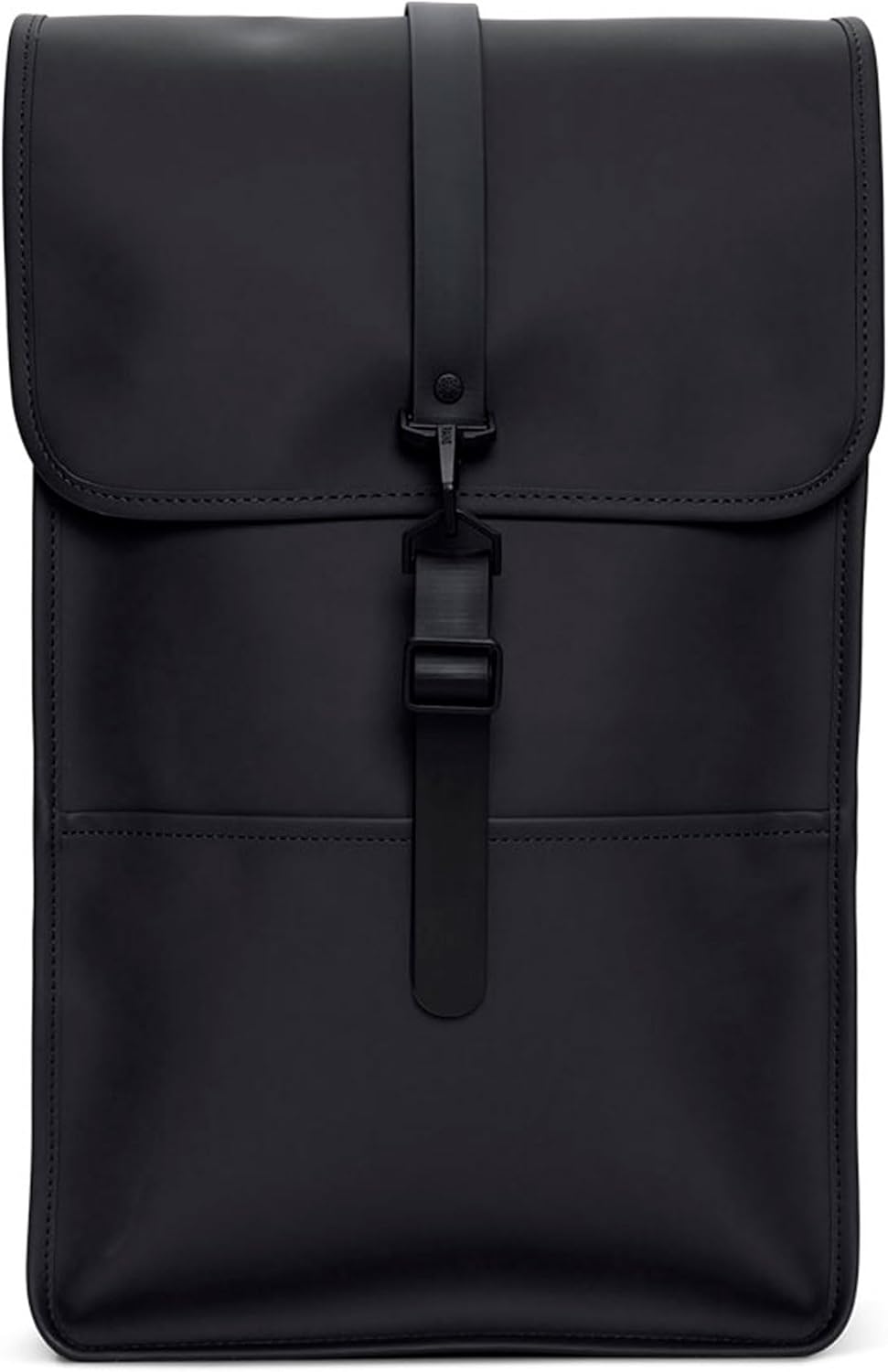 RAINS Backpack Black Waterproof Laptop Bag for Men and Women, Work Bag