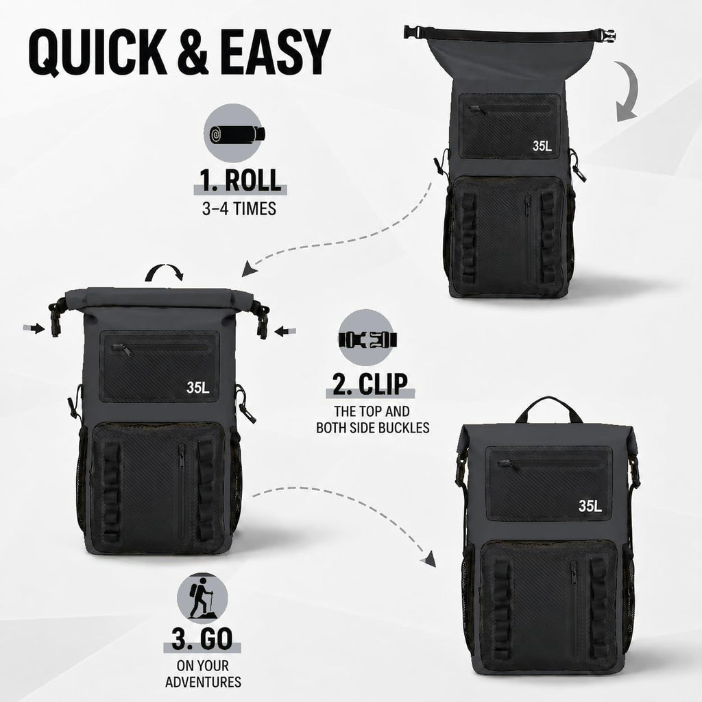 Waterproof Roll Top Dry Bag,Floating Heavy Duty Hiking Backpack,wet bags
