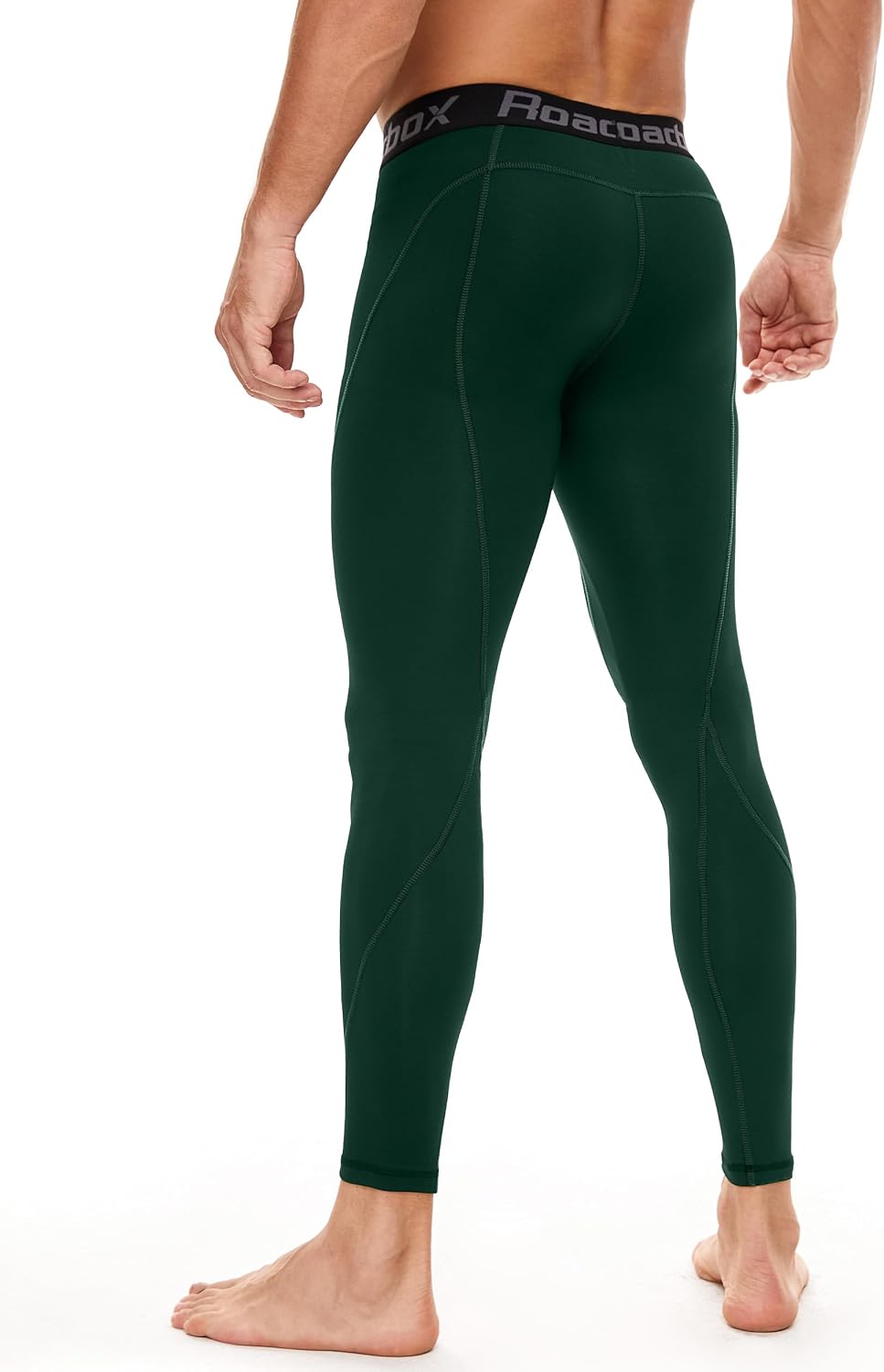 Roadbox 2 Pack Men's Compression Pants, Quick Dry Running Tights Leggings
