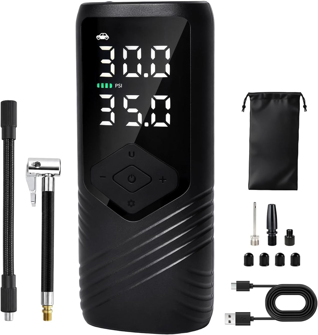 Tire Inflator Portable Air Compressor for Car Tires, 150 PSI Air Pump