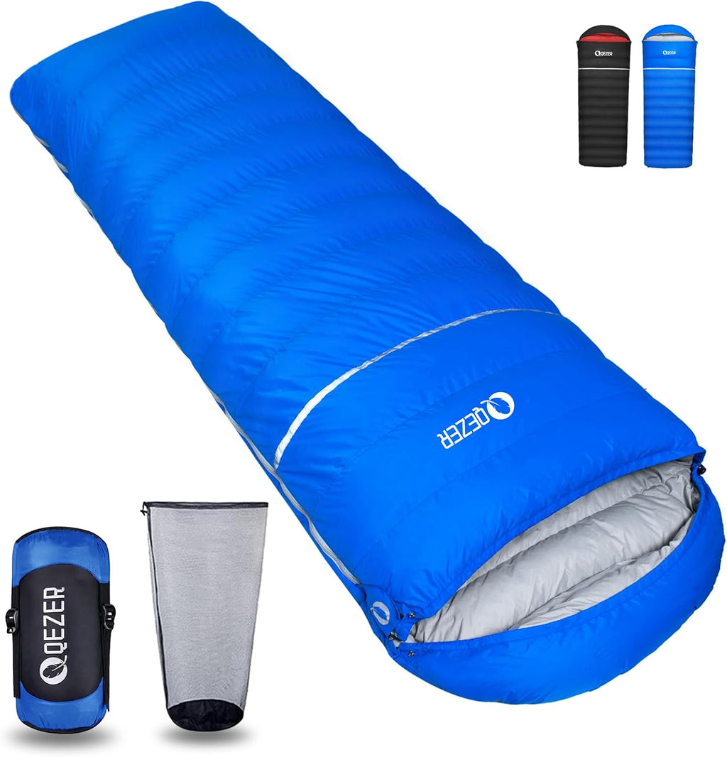 Down Sleeping Bag for Adults, 600 Fill Power Ultralight Backpacking