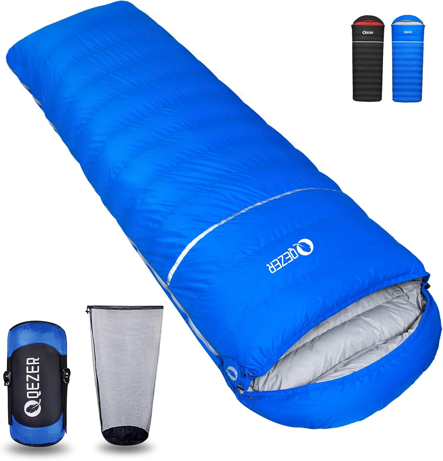 Down Sleeping Bag for Adults, 600 Fill Power Ultralight Backpacking