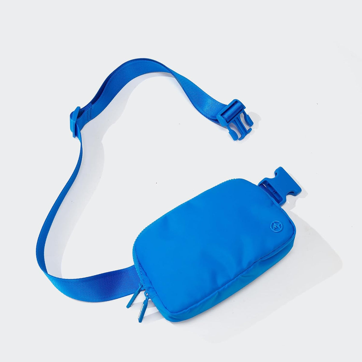 Pander Nylon Fanny Pack for Women, Two-Way Zipper Crossbody Bag