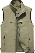 Men's Fishing Vest Utility Casual Lightweight Outdoor Vest Work Fish Photo Travel Sleeveless Jackets Vest