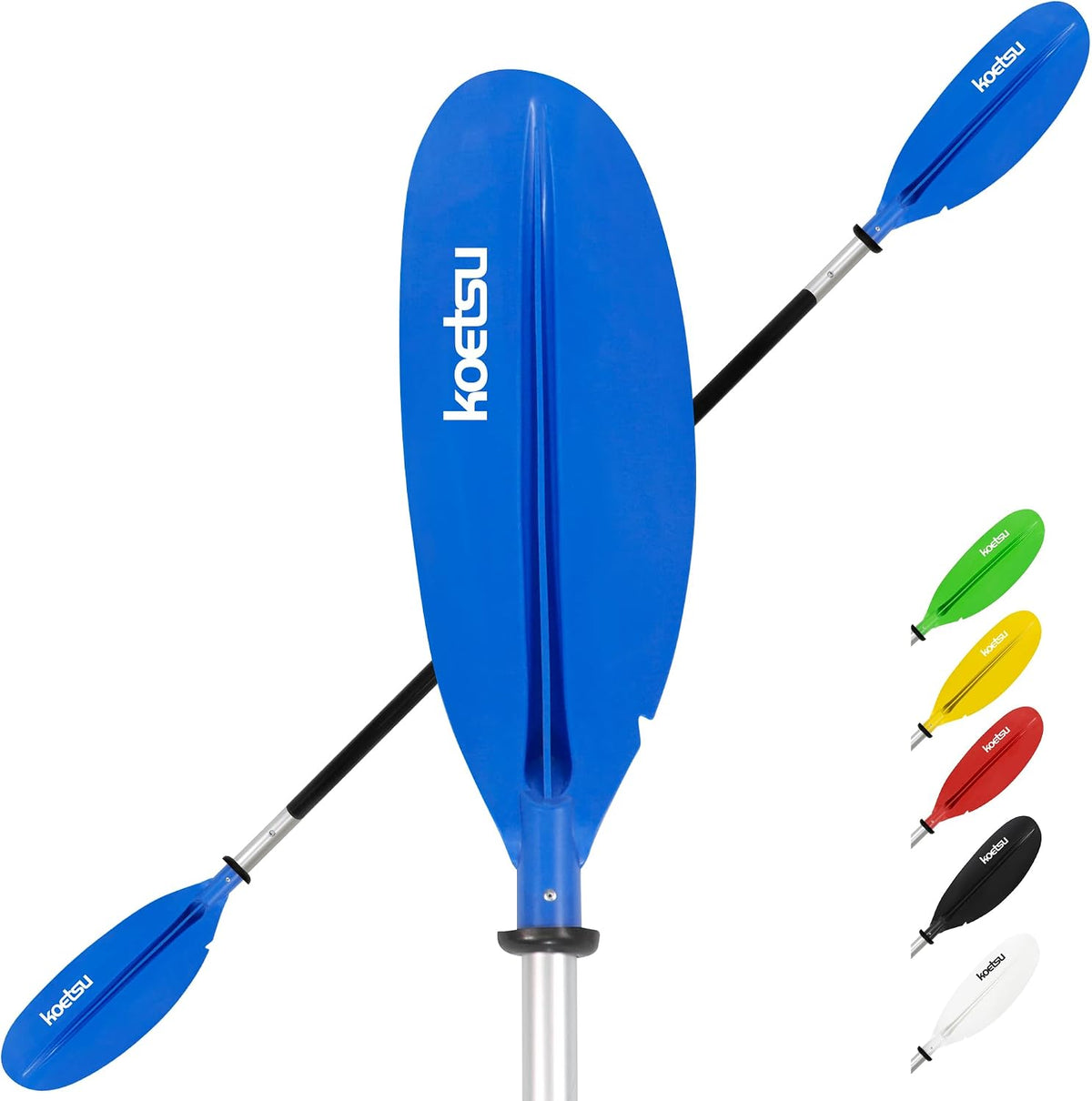 KOETSU Floatable Kayak PaddleAlloy Shaft Adjustable Lightweight Oar for Kayaking Canoeing Boating